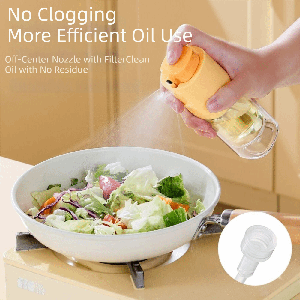 Camping Cooking Oil Bottle - ขวดสเปรย์น้ำมันมะกอกแบบกันรั่ว ขวดแก้วแบบพกพา ใช้ซ้ำได้ หัวฉีดปรับได้ สำหรับทำอาหารและแคมป์ปิ้ง