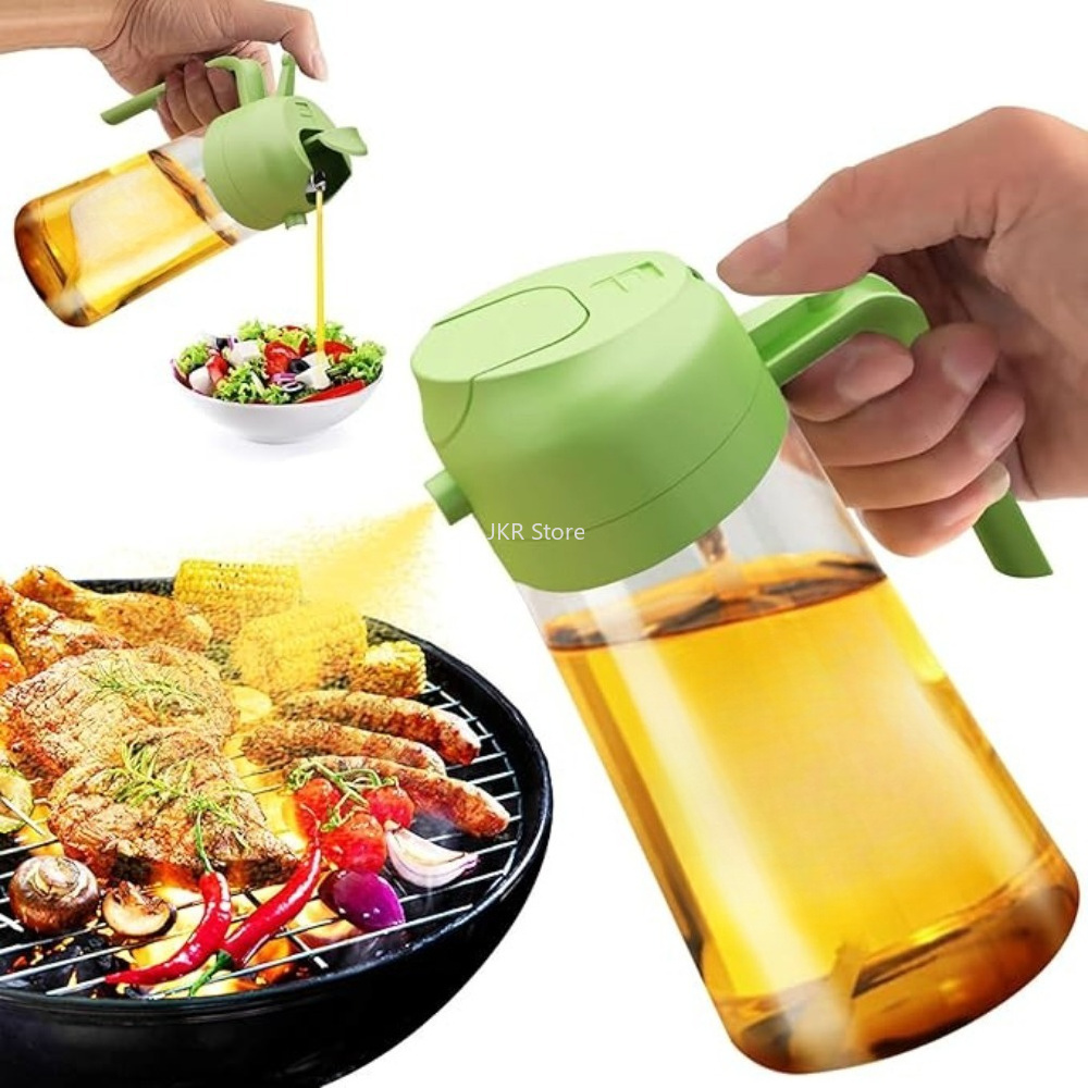 Camping Cooking Oil Bottle - ขวดสเปรย์น้ำมันมะกอก 2 in 1 ขนาดใหญ่ สำหรับทำอาหาร