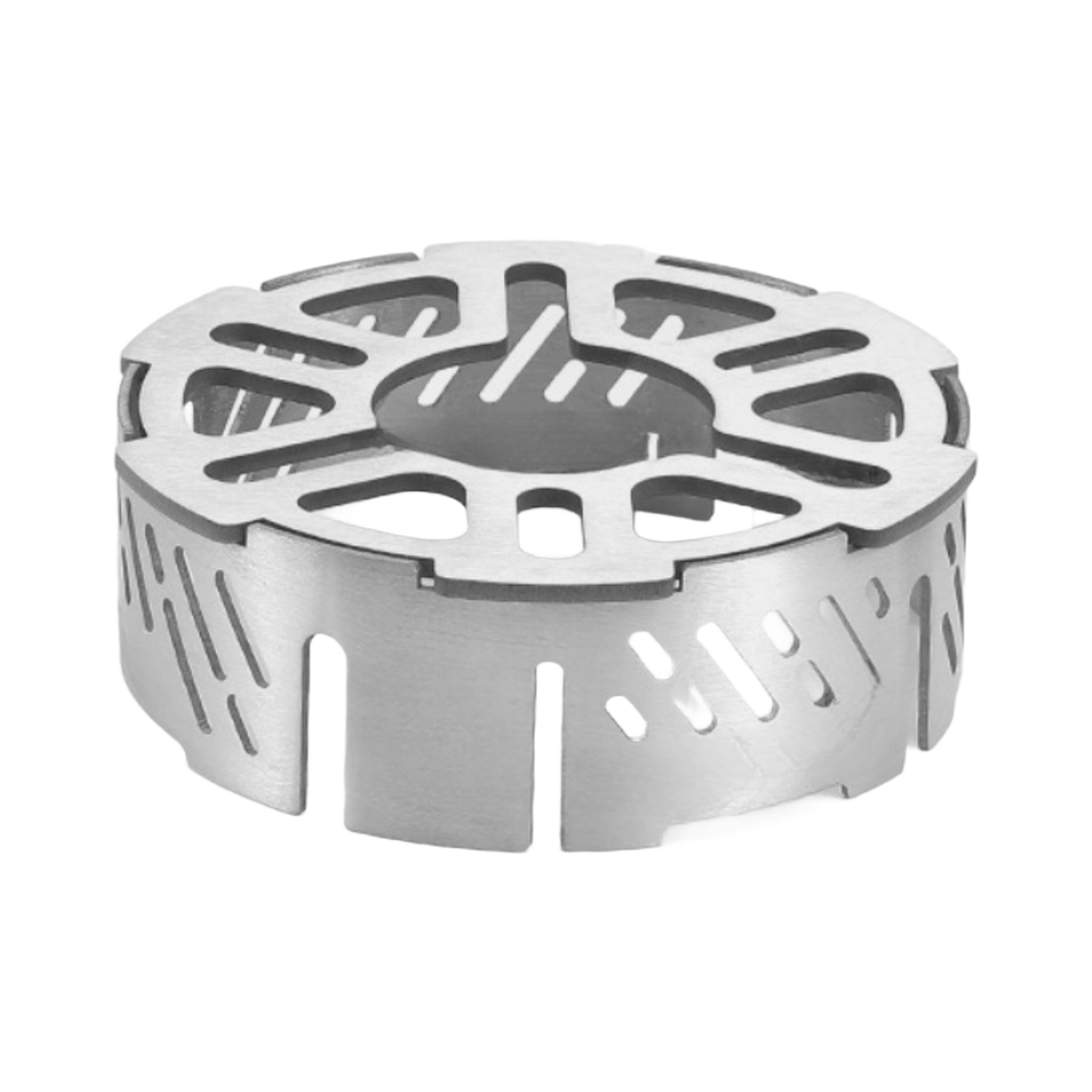Camping Cooking Ring - วงแหวนกันลมสแตนเลสสำหรับเตาแคมป์ปิ้ง แผ่นป้องกันหัวเตาแก๊สขนาดใหญ่และเล็กแบบหนา อุปกรณ์เสริมสำหรับทำอาหารกลางแจ้ง