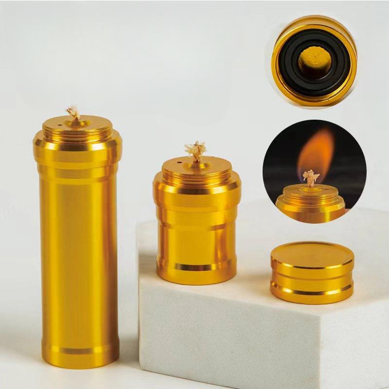 Camping Cooking Alcohol - อลูมิเนียมอัลลอยด์โคมไฟแอลกอฮอล์ Wick MINI Burner อุ่นขนาดเล็กแอลกอฮอล์ Burner