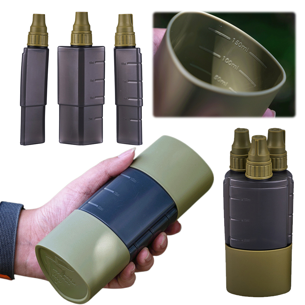 Camping Cooking Utensil Set - 3 In 1 Outdoor Camping เครื่องปรุงรสขวด