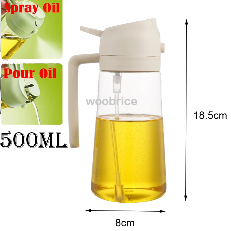 Camping Cooking Oil Bottle - ขวดสเปรย์น้ำมันมะกอกสำหรับเทน้ำมันปรุงอาหาร เครื่องปรุงรส สำหรับแคมป์ปิ้ง พร้อมฝาปิดอัตโนมัติ ขวดใส่เครื่องเทศ