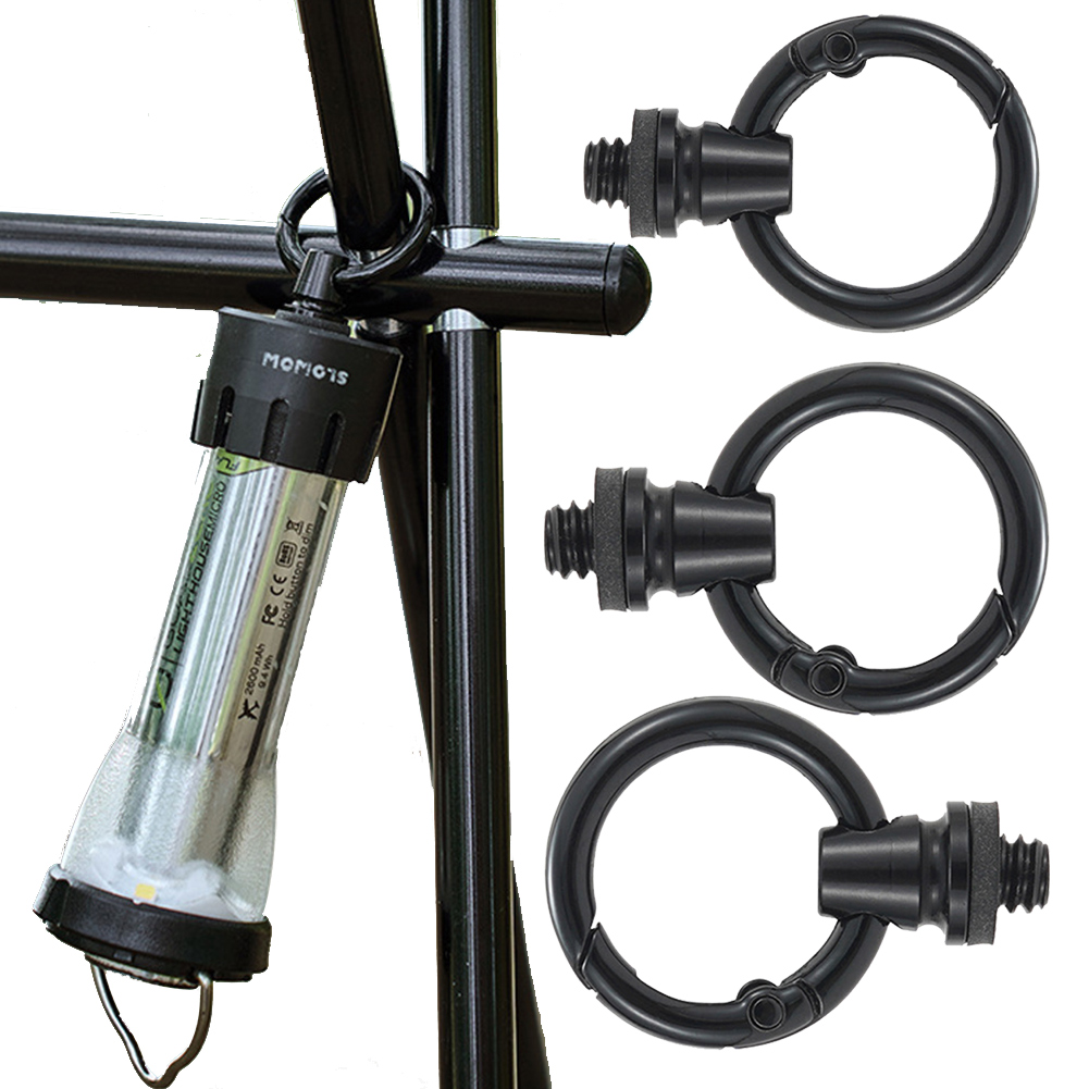 Camping Cooking Hanger - แหวนหลอดไฟแขวนสำหรับตั้งแคมป์ขนาด1/4นิ้วพร้อมตะขอเกี่ยวอเนกประสงค์โคมไฟรูปแหวนแขวนสำหรับเดินป่าตั้งแคมป์