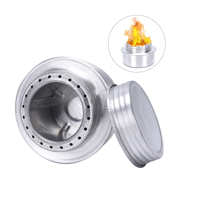 Camping Cooking Alcohol - เตาแอลกอฮอล์แบบพกพา น้ำหนักเบา ดีไซน์ฝาปิดสนิท ให้ความร้อนได้ดี เหมาะสำหรับการตั้งแคมป์ ใช้งานสะดวก