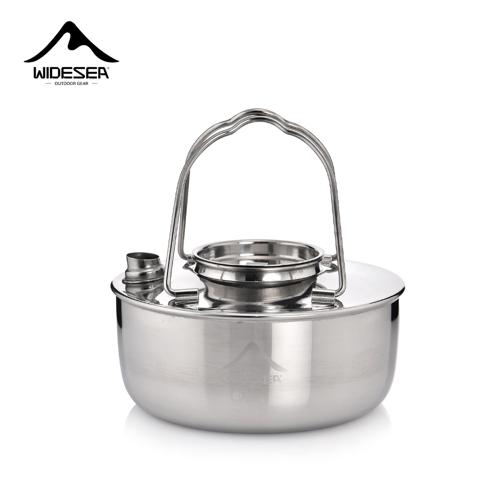 Camping Cooking Unit - เครื่องครัวสแตนเลสแบบมีรูสั้นสำหรับ SS304แคมป์ปิ้งกลางแจ้งเครื่องครัวพกพาสำหรับทำอาหารกาแฟ