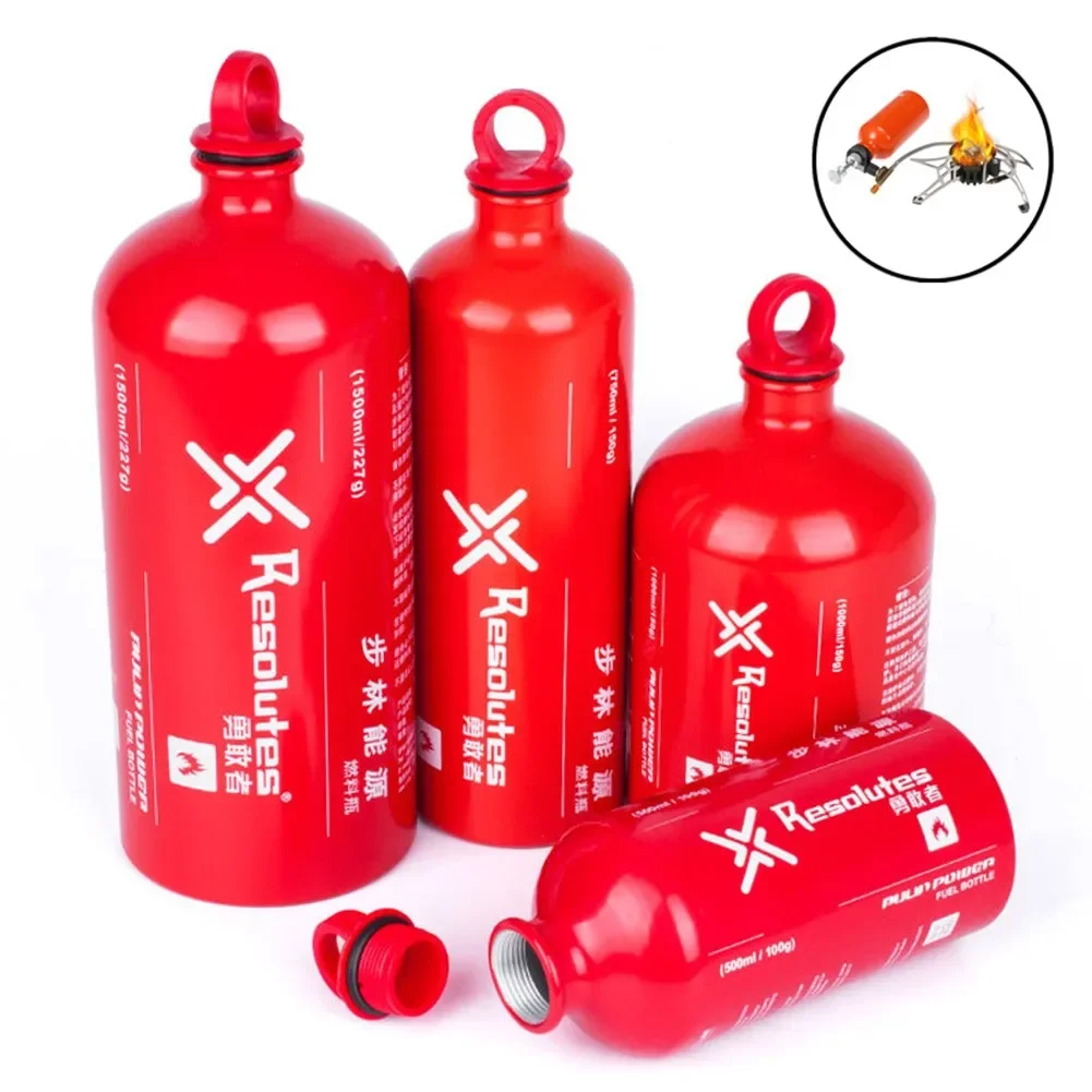 Camping Cooking Oil Bottle - 1500/1000/750/500 ML กลางแจ้งแก๊สน้ํามันเชื้อเพลิงขวดรถจักรยานยนต์ฉุกเฉินเบนซินเบนซินกระป๋อง Camping เตาทําอาหารการใช้ขวด