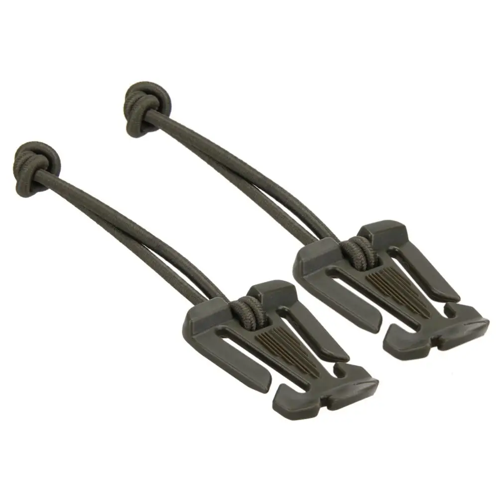 Camping Cooking Hanger - 2 ชิ้น ห่วงล็อคกระเป๋าเป้ คาราบิเนอร์ อุปกรณ์เอาตัวรอด คลิปคาราบิเนอร์