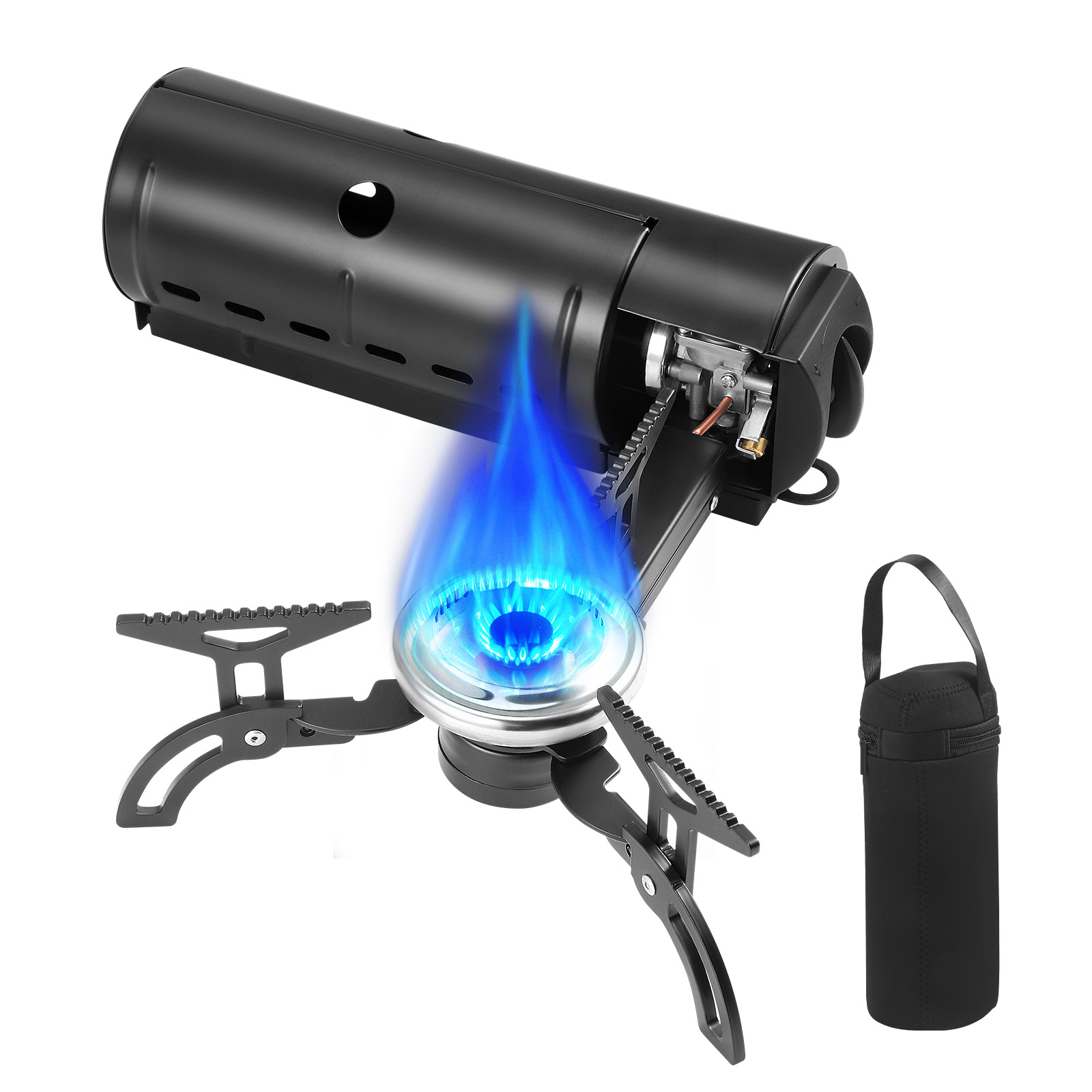 Camping Cooking Gas Stove Portable Tool - 2800W เตาพับแบบพกพาเตาแก๊สแคมป์ปิ้งกลางแจ้งเดินป่า BBQ Travel ทําอาหารย่างหม้อหุงข้าว CASSETTE