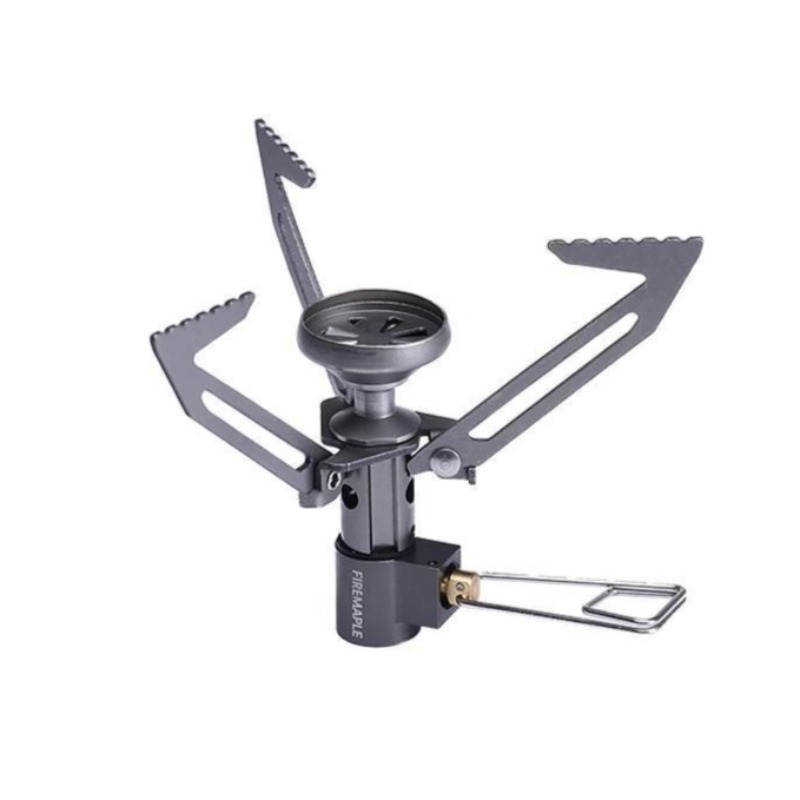 Camping Cooking Gas Stove Portable Tool - เตาแคมป์ปิ้งพกพา น้ำหนักเบา พับเก็บได้ มินิแคมป์ปิ้ง หัวเตาแก๊สไทเทเนียม ทนทาน