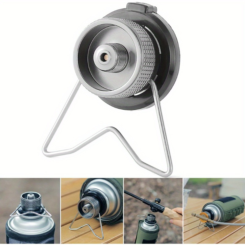 Camping Cooking Gas Stove Portable Tool - 1 PC/2 PCS เตาแก๊สแบบพกพาอะแดปเตอร์อลูมิเนียมแคมป์ปิ้งตัวแปลงน้ำหนักเบาหัวแปลงขนาดกะทัดรัดสำหรับทำอาหารกลางแจ้ง