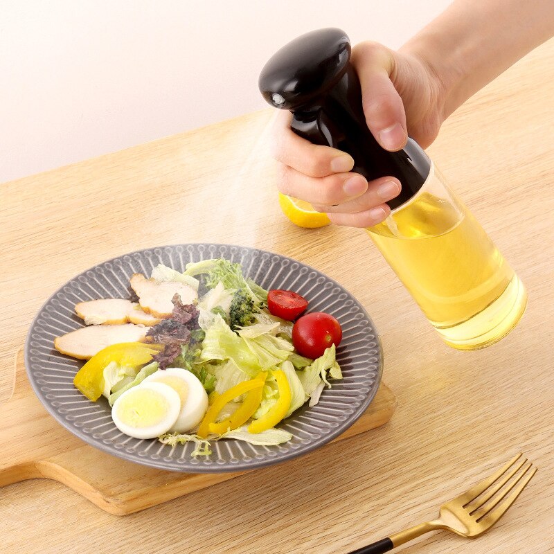 Camping Cooking Oil Bottle - ขวดสเปรย์น้ำมันขวดสเปรย์ละอองน้ำมันขวดกดเปิดและปิดบาร์บีคิวตั้งแคมป์ย่างสเต็กผักสลัดเครื่องครัว