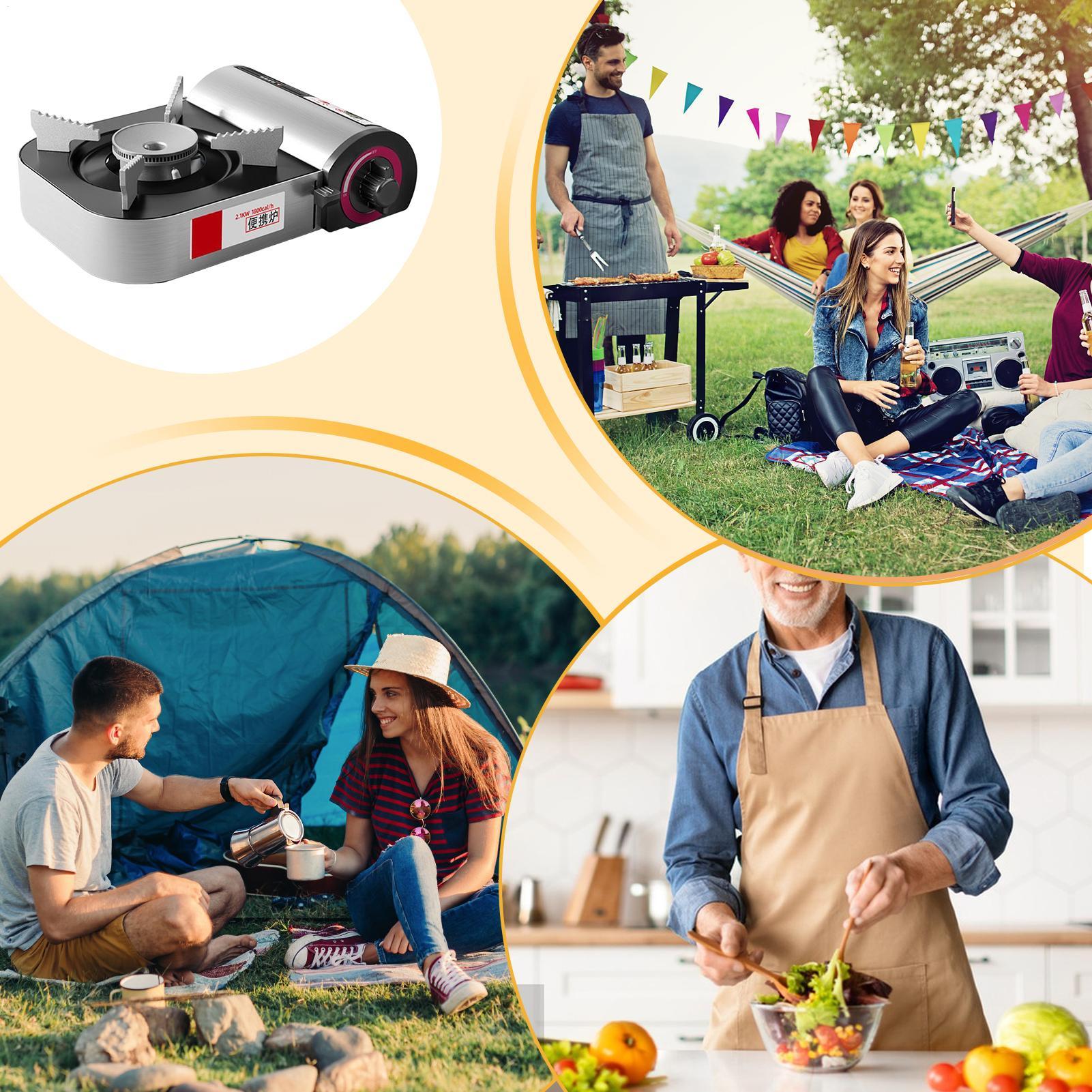 เตาพกพา เตาแคมป์ปิ้งแบบพกพา 21 - Camping Cooking Gas Stove Portable Tool บทวิจารณ์และราคา