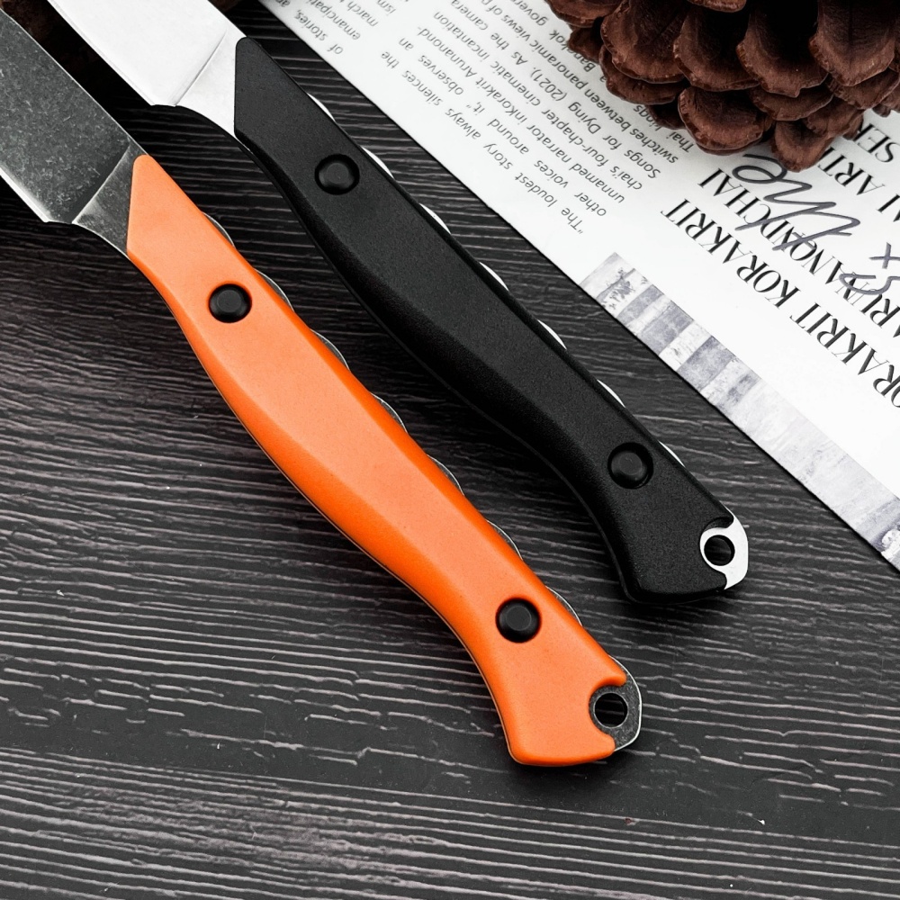 มีดตัดตรงทำมือสำหรับแคมป์ปิ้งก - Camping Cooking Knife With Sheath บทวิจารณ์และราคา
