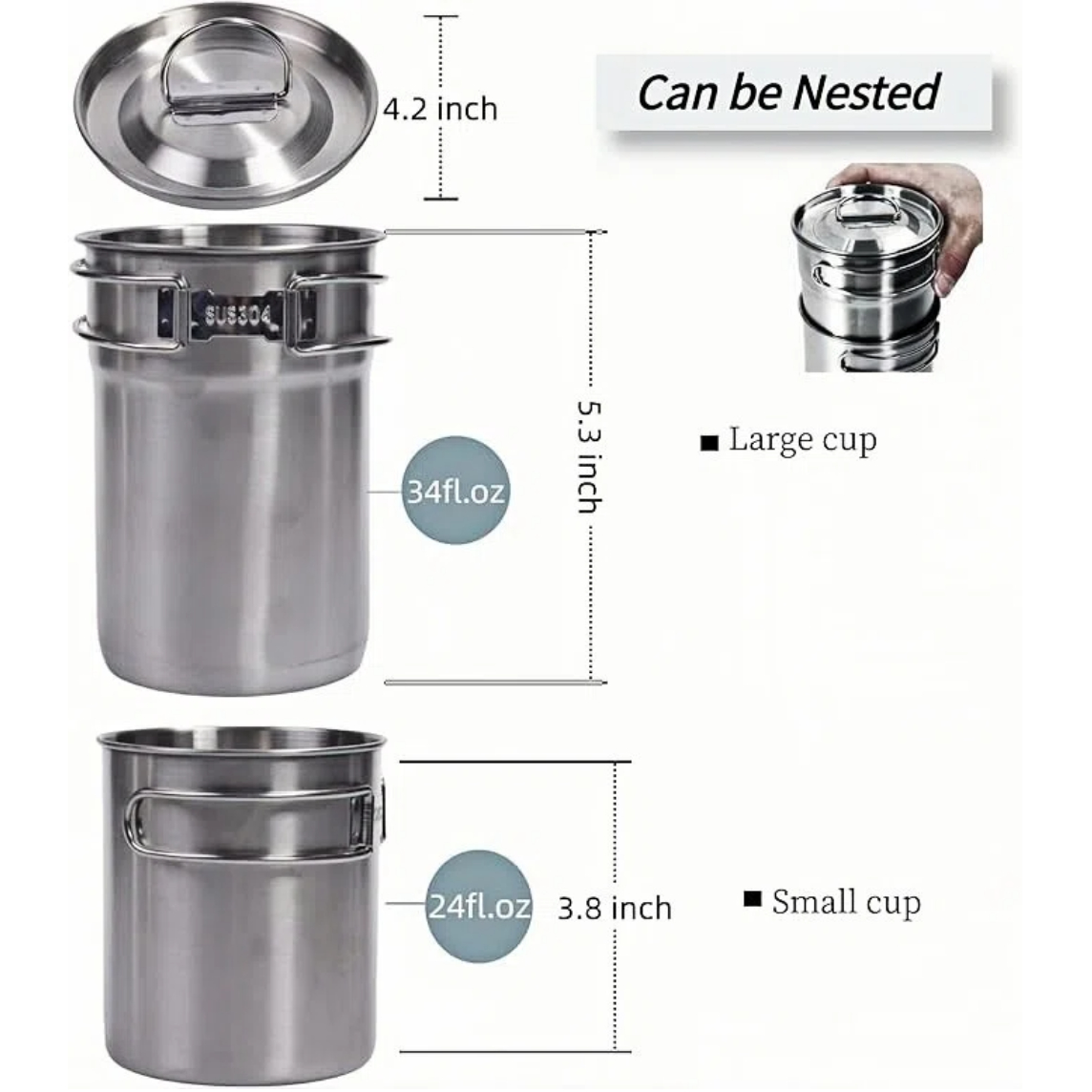 แก้วพับได้สำหรับแคมป์ปิ้ง หม้อ - Camping Cooking Gear บทวิจารณ์และราคา