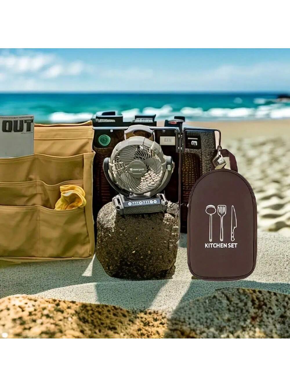 Outdoor Camping ถุงเก็บเครื่อง - Camping Cooking Container บทวิจารณ์และราคา