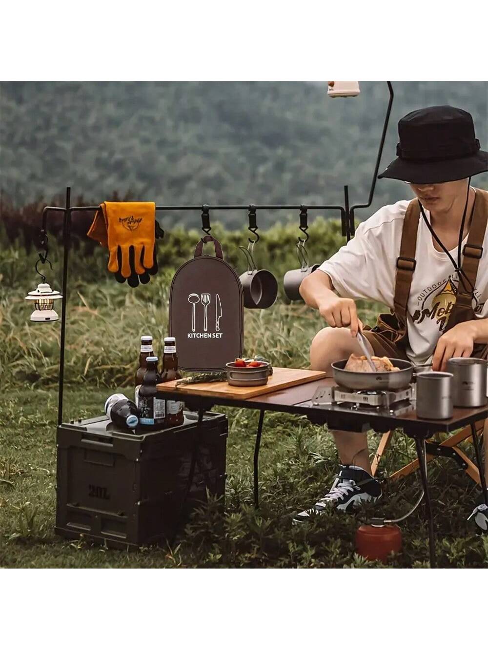 Outdoor Camping ถุงเก็บเครื่อง - Camping Cooking Container บทวิจารณ์และราคา