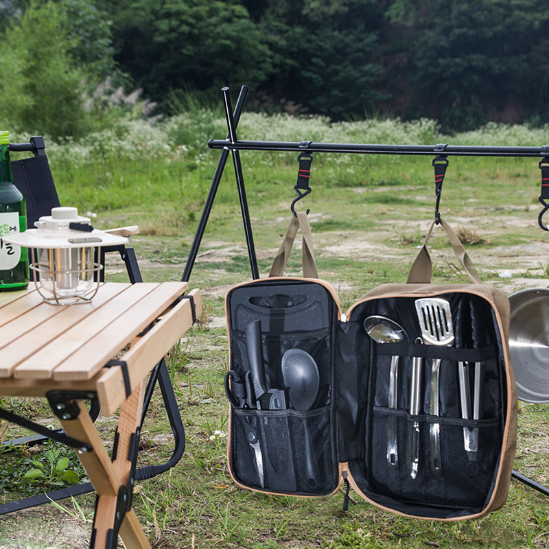 ชุดเครื่องครัวแคมป์ปิ้ง 8 ชิ้น - Camping Cooking Gear บทวิจารณ์และราคา