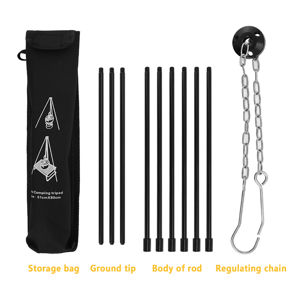 Camping Campfireขาตั้งกล้องสํา - Camping Cooking Pot Tripod บทวิจารณ์และราคา