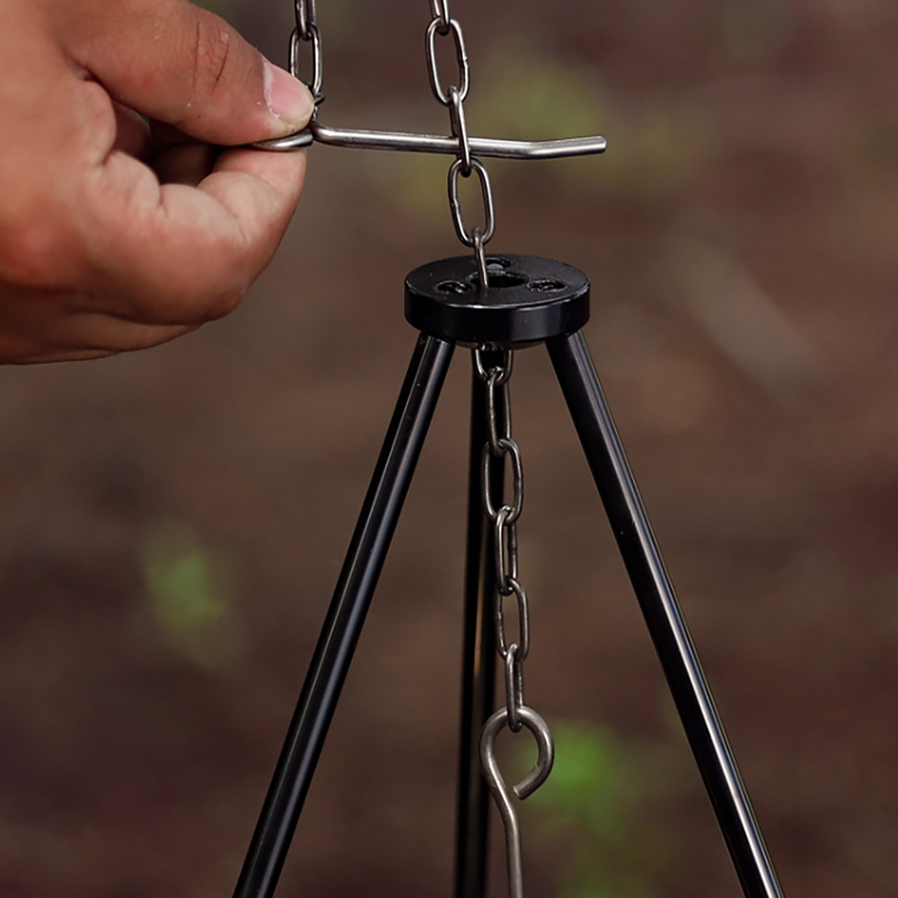 Camping Campfireขาตั้งกล้องสํา - Camping Cooking Pot Tripod บทวิจารณ์และราคา