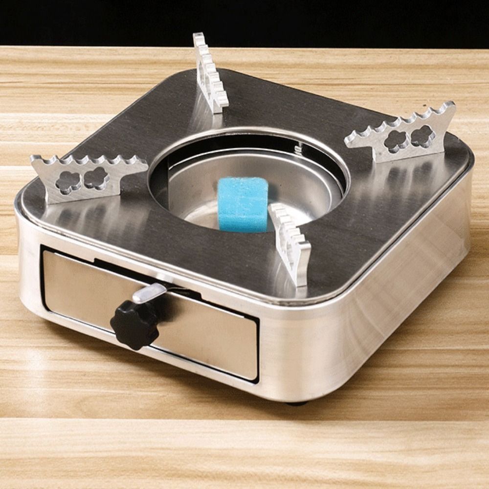 เตาแอลกอฮอล์สแตนเลสแบบพกพา ทรง - Camping Cooking Alcohol บทวิจารณ์และราคา