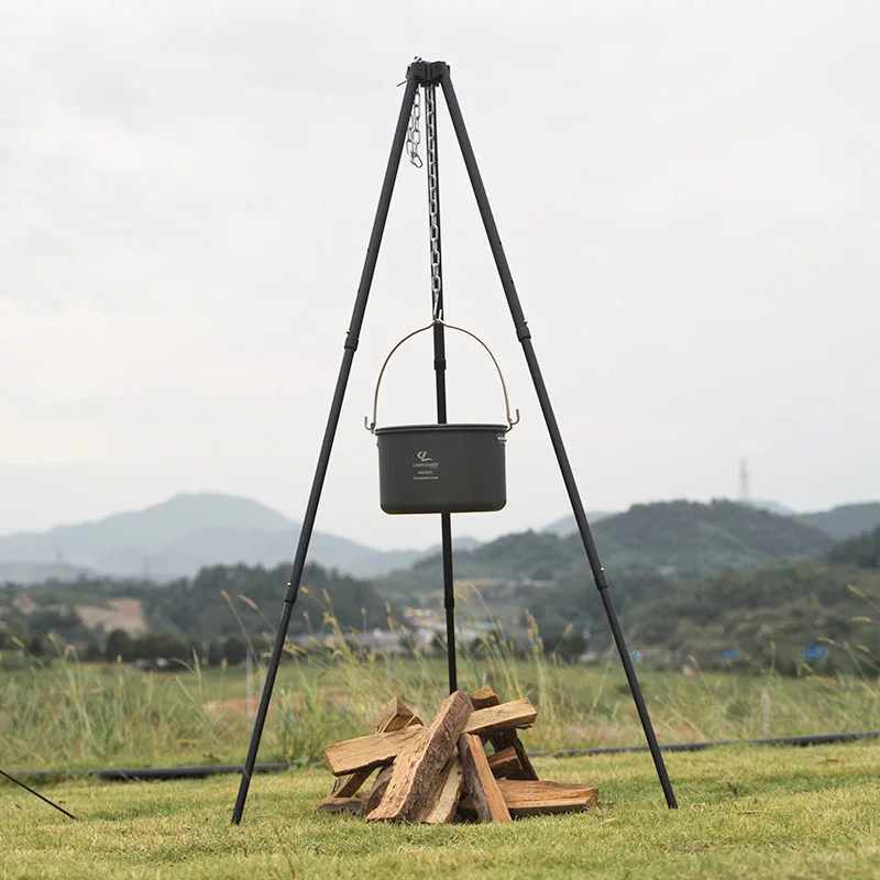 1ชิ้นขาตั้งกล้องสำหรับปิคนิคตั - Camping Cooking Pot Tripod บทวิจารณ์และราคา