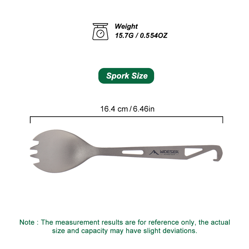 ชุดอุปกรณ์ทำอาหารสำหรับแคมป์ปิ - Camp Spork Set บทวิจารณ์และราคา