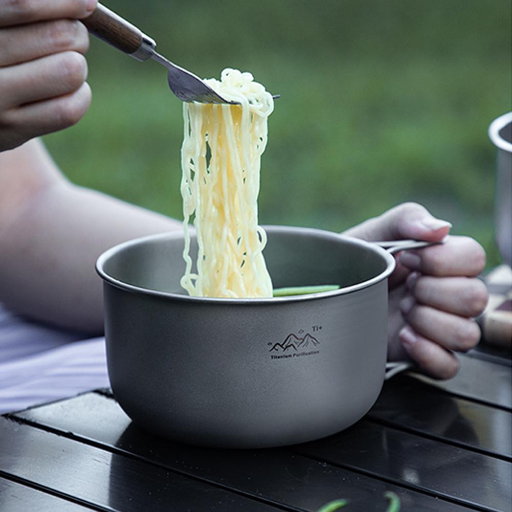 หม้อตั้งแคมป์ไทเทเนียมน้ำหนักเ - Mess Kit Titanium บทวิจารณ์และราคา