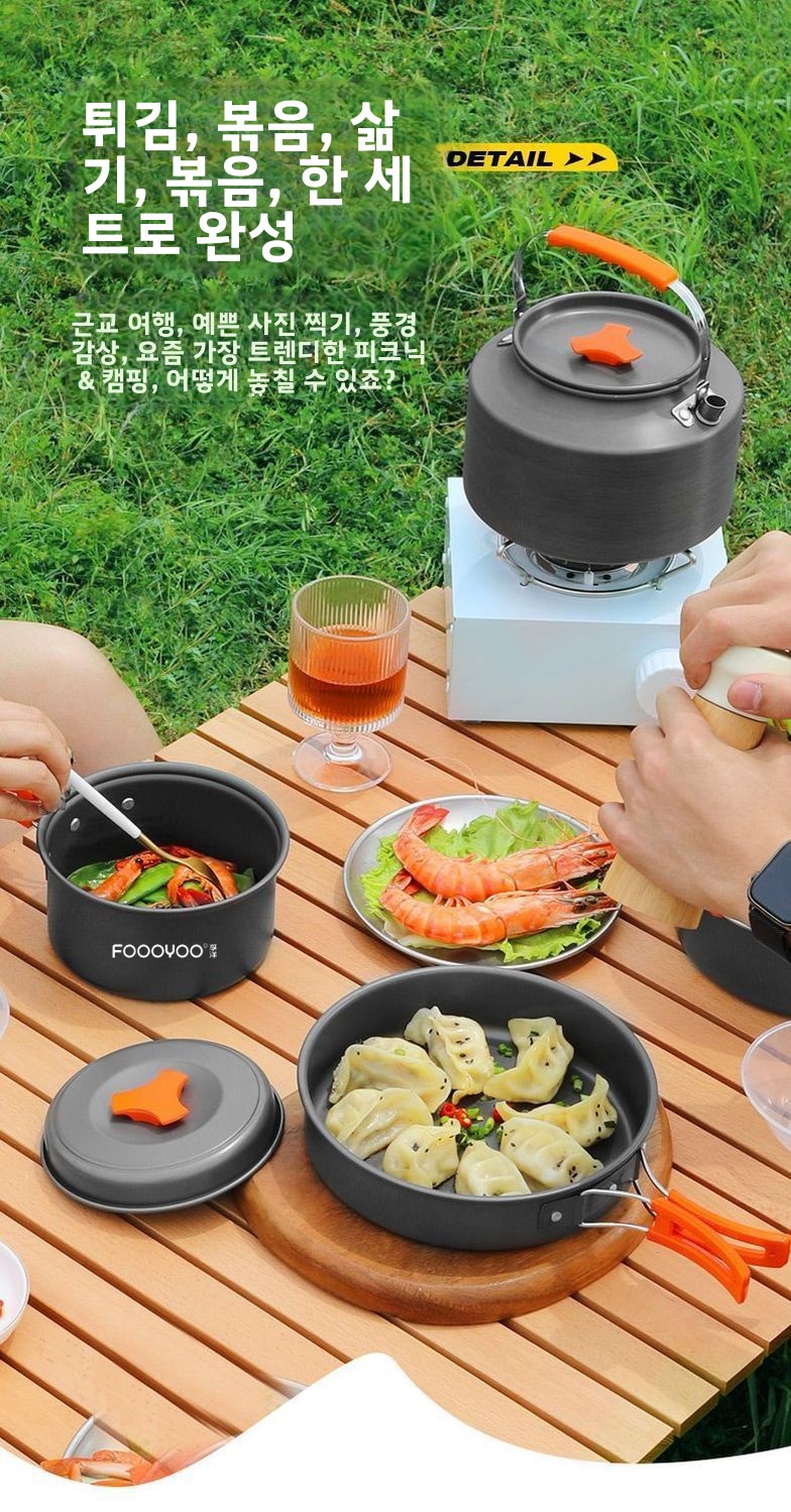 ชุดเครื่องครัวสำหรับตั้งแคมป์ก - Camping Cooking Set Compact บทวิจารณ์และราคา