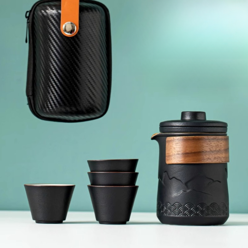 แบบพกพาชุดชาหนึ่งหม้อหนึ่งถ้วย - Camping Cooking Gear บทวิจารณ์และราคา