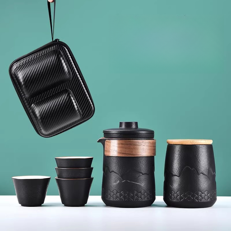 แบบพกพาชุดชาหนึ่งหม้อหนึ่งถ้วย - Camping Cooking Gear บทวิจารณ์และราคา