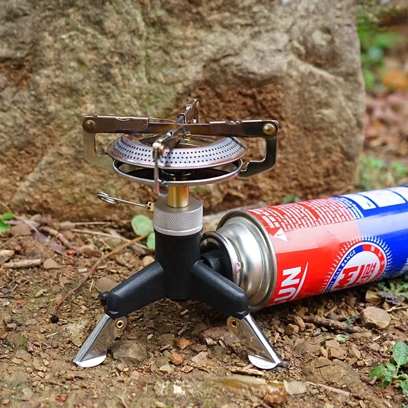อะแดปเตอร์เตาแก๊สแบบพกพาสำหรับ - Camping Cooking Gas Stove Portable Tool บทวิจารณ์และราคา