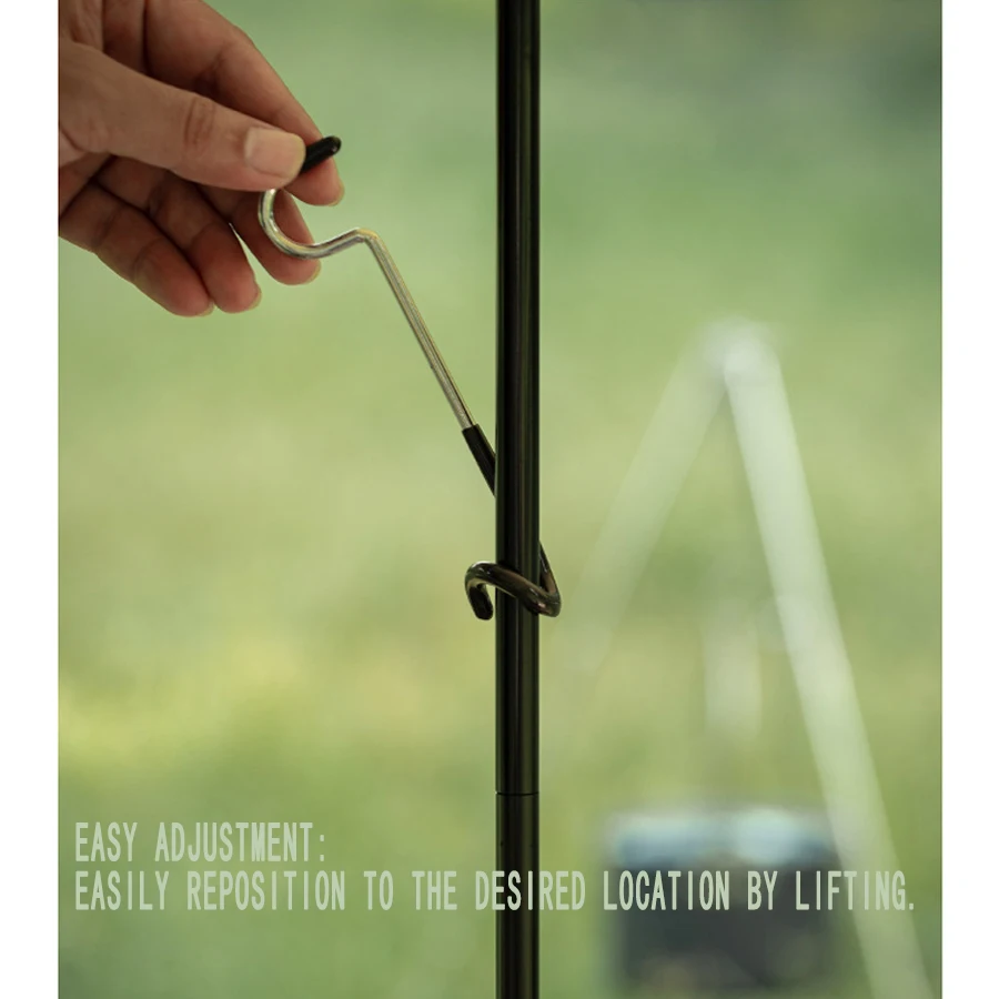 ตะขอแขวนไฟแคมป์ปิ้งกลางแจ้งทำจ - Camping Cooking Hanger บทวิจารณ์และราคา