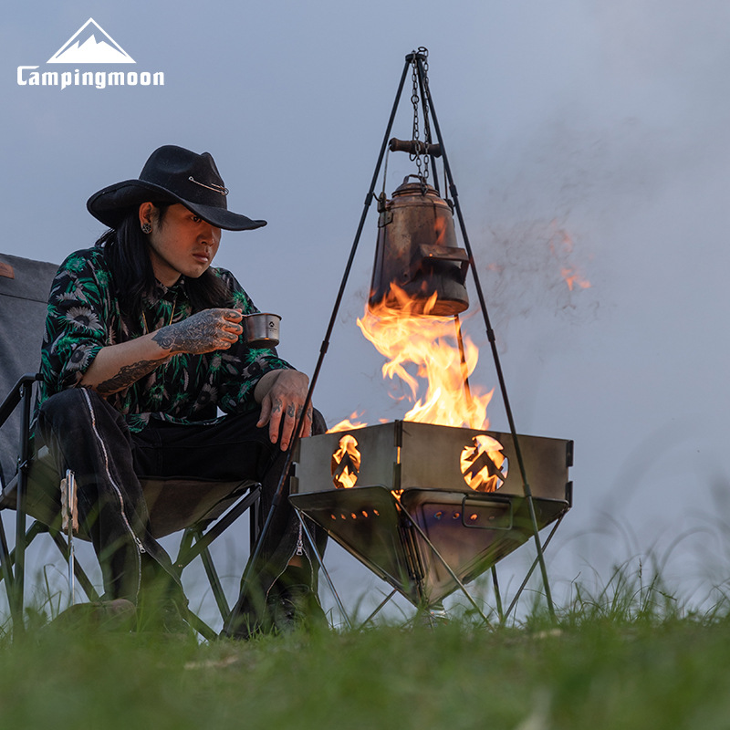 เตาปิ้งย่างสำหรับตั้งแคมป์กลาง - Camping Cooking Hanger บทวิจารณ์และราคา