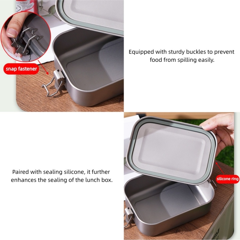 กล่องอาหารกลางวันไทเทเนียมพร้อ - Mess Kit Titanium บทวิจารณ์และราคา