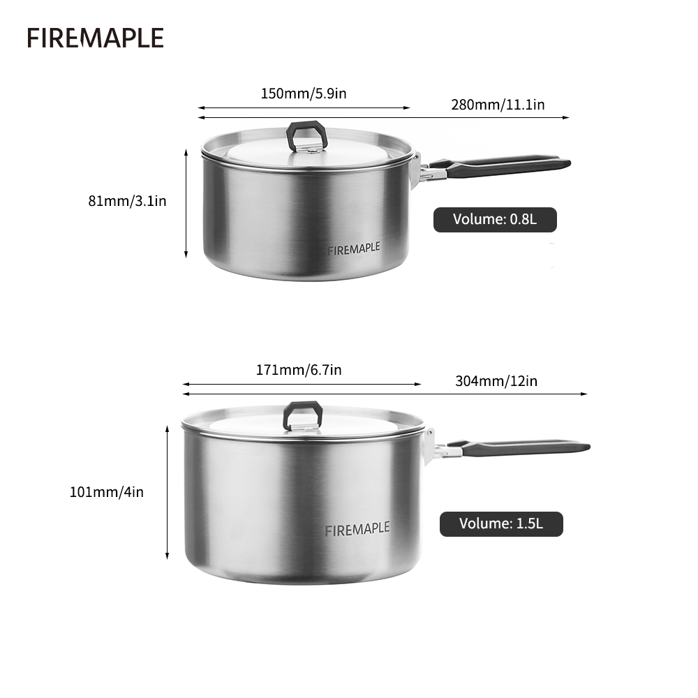 Fire Maple เครื่องครัวเดินป่า  - Camping Cooking Set Compact บทวิจารณ์และราคา