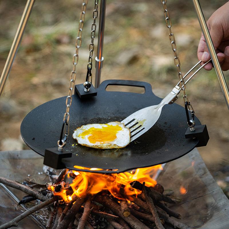 Camping ขาตั้งกล้องสําหรับทําอ - Camping Cooking Pot Tripod บทวิจารณ์และราคา