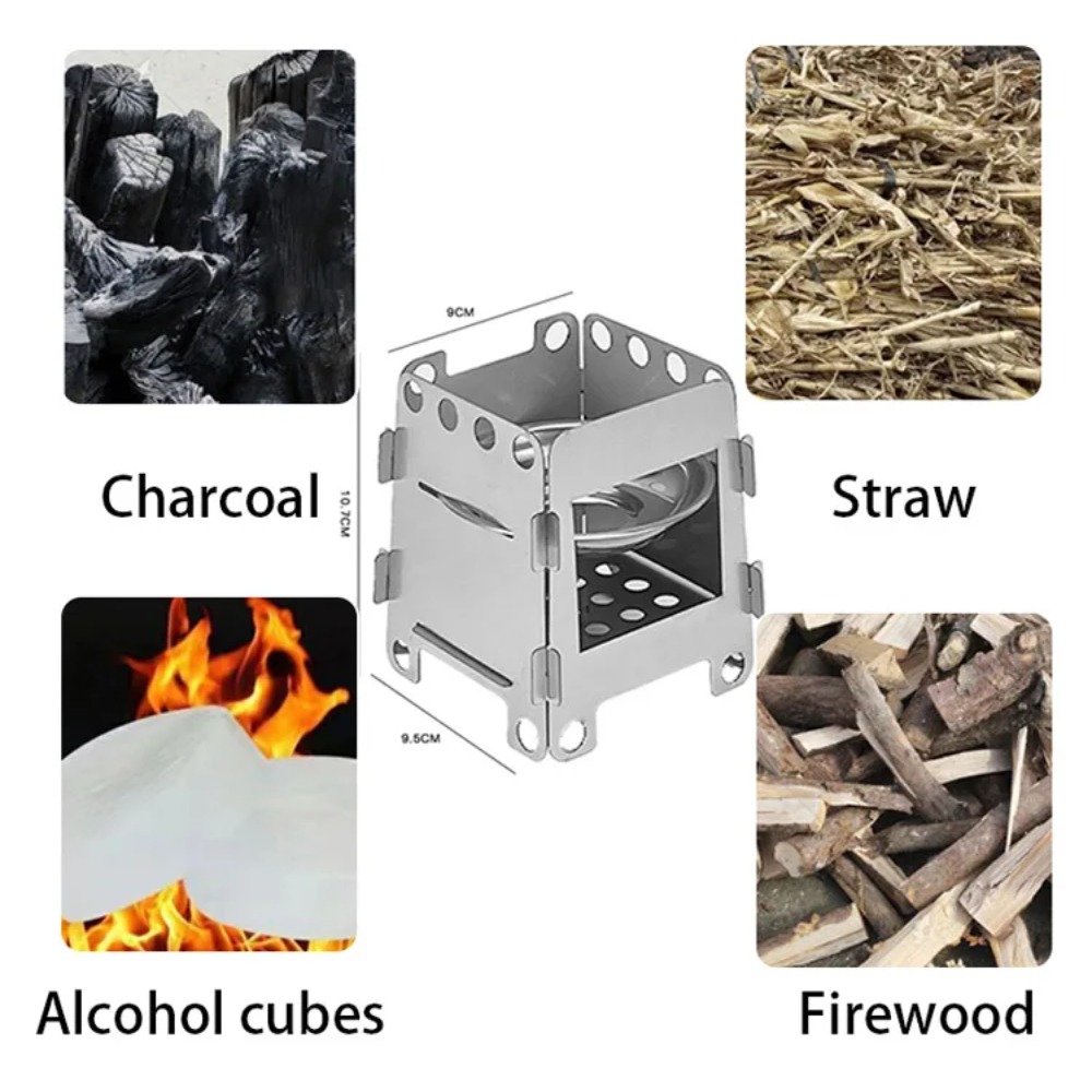 เตาเผาไม้สำหรับตั้งแคมป์ เตาแอ - Camping Cooking Alcohol บทวิจารณ์และราคา