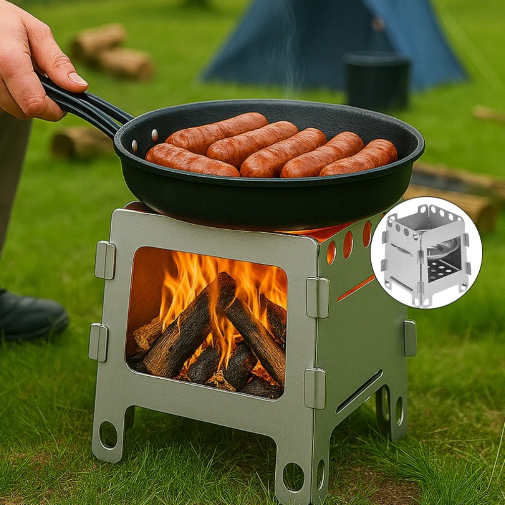 เตาเผาไม้สำหรับตั้งแคมป์ เตาแอ - Camping Cooking Alcohol บทวิจารณ์และราคา