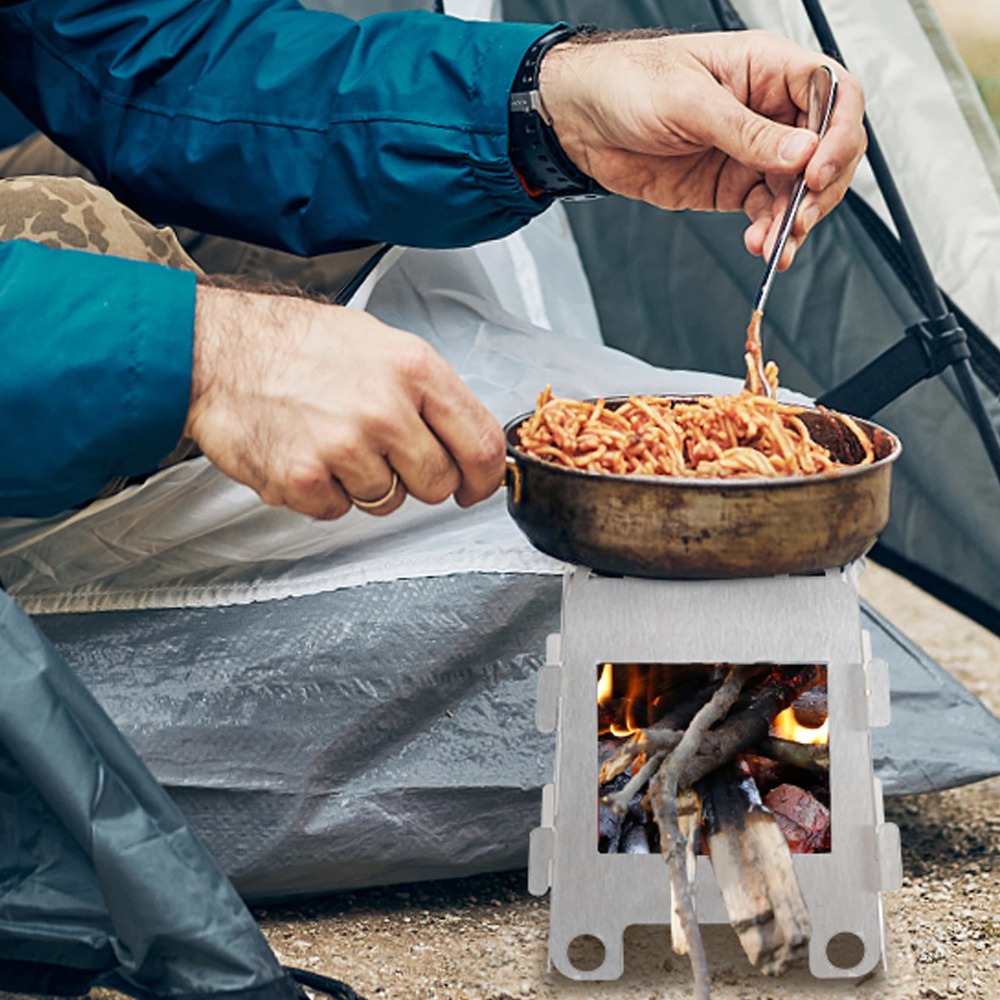 เตาเผาไม้สำหรับตั้งแคมป์ เตาแอ - Camping Cooking Alcohol บทวิจารณ์และราคา