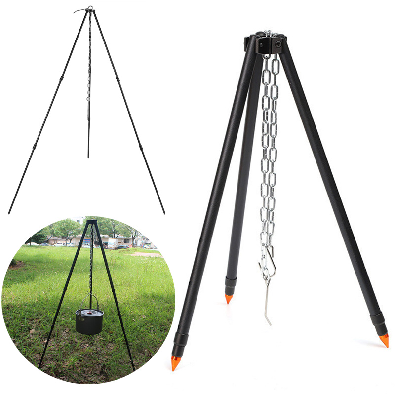 ขาตั้งเตาแคมป์สำหรับแขวนหม้อ อ - Camping Cooking Pot Tripod บทวิจารณ์และราคา