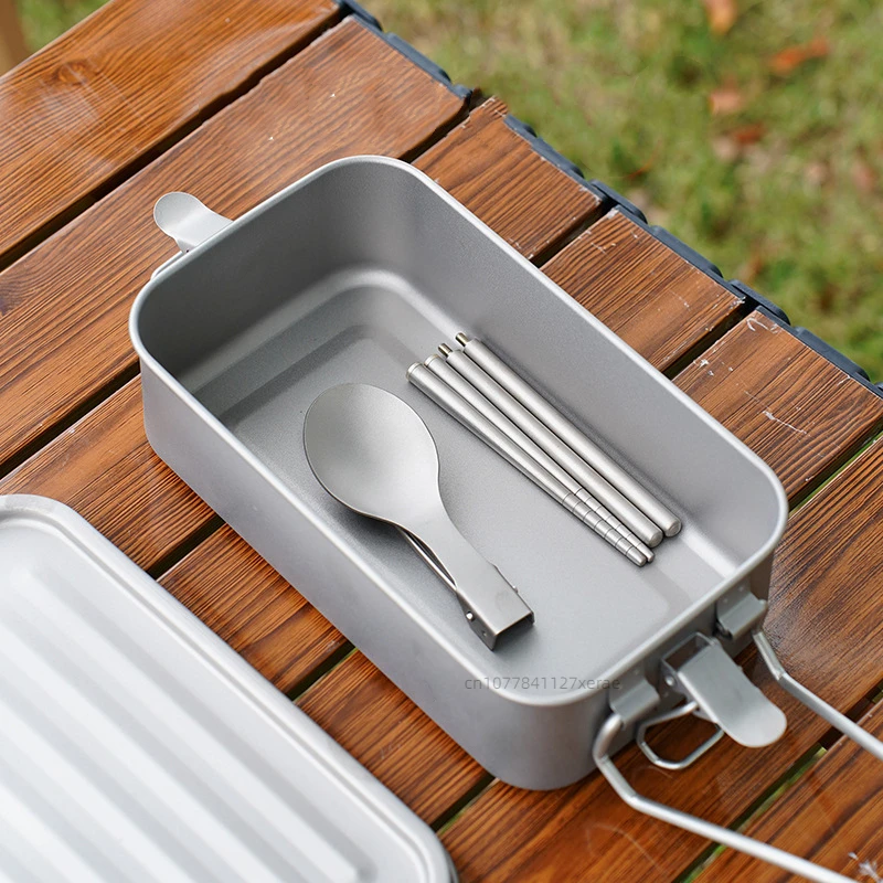 กล่องอาหารกลางวันสี่เหลี่ยมไทเ - Mess Kit Titanium บทวิจารณ์และราคา