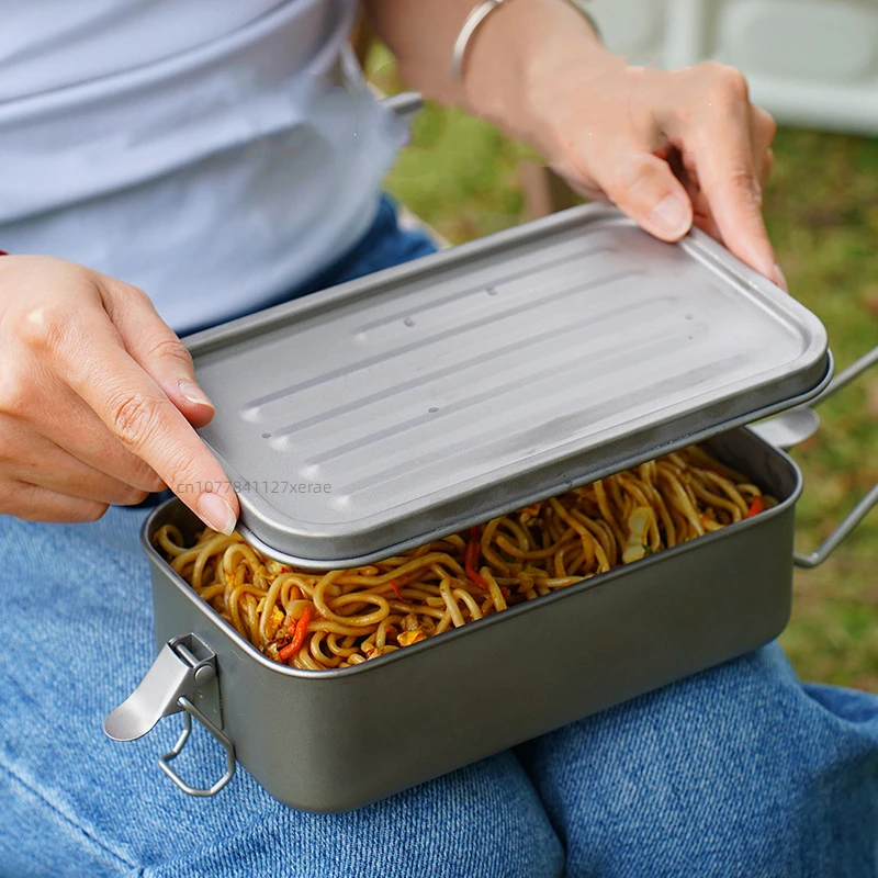 กล่องอาหารกลางวันสี่เหลี่ยมไทเ - Mess Kit Titanium บทวิจารณ์และราคา