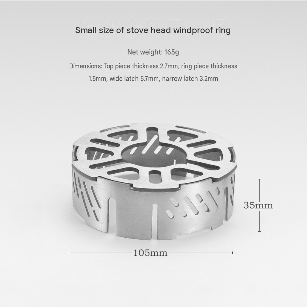 วงแหวนกันลมสแตนเลสสำหรับเตาแคม - Camping Cooking Ring บทวิจารณ์และราคา