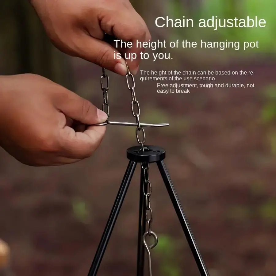 ขาตั้งเตาพับได้แบบพกพา TRALOW  - Camping Cooking Pot Tripod บทวิจารณ์และราคา