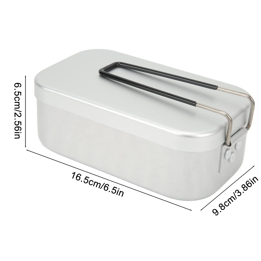 800ML อลูมิเนียมกล่องอาหารกลาง - Camping Cooking Container บทวิจารณ์และราคา
