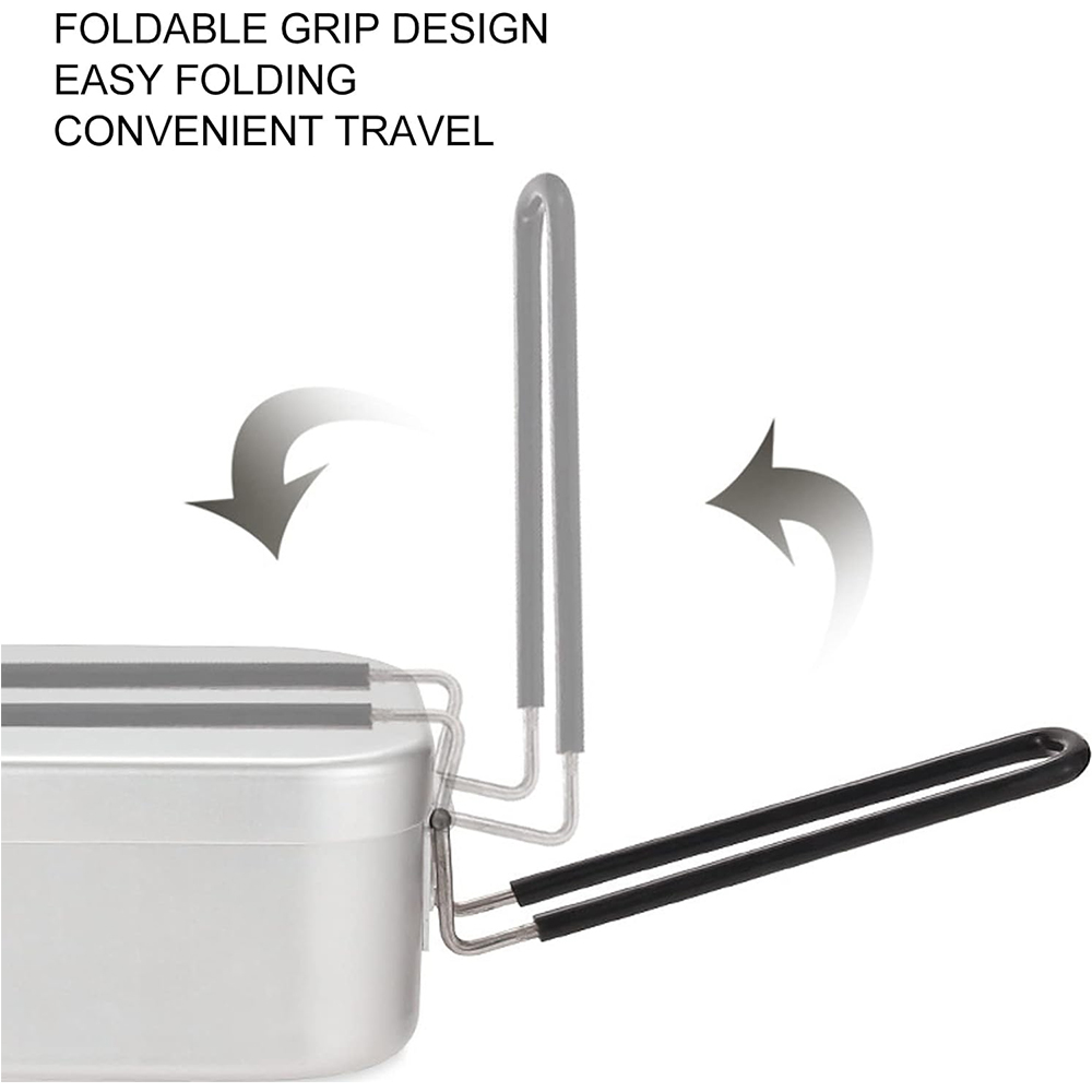 800ML อลูมิเนียมกล่องอาหารกลาง - Camping Cooking Container บทวิจารณ์และราคา