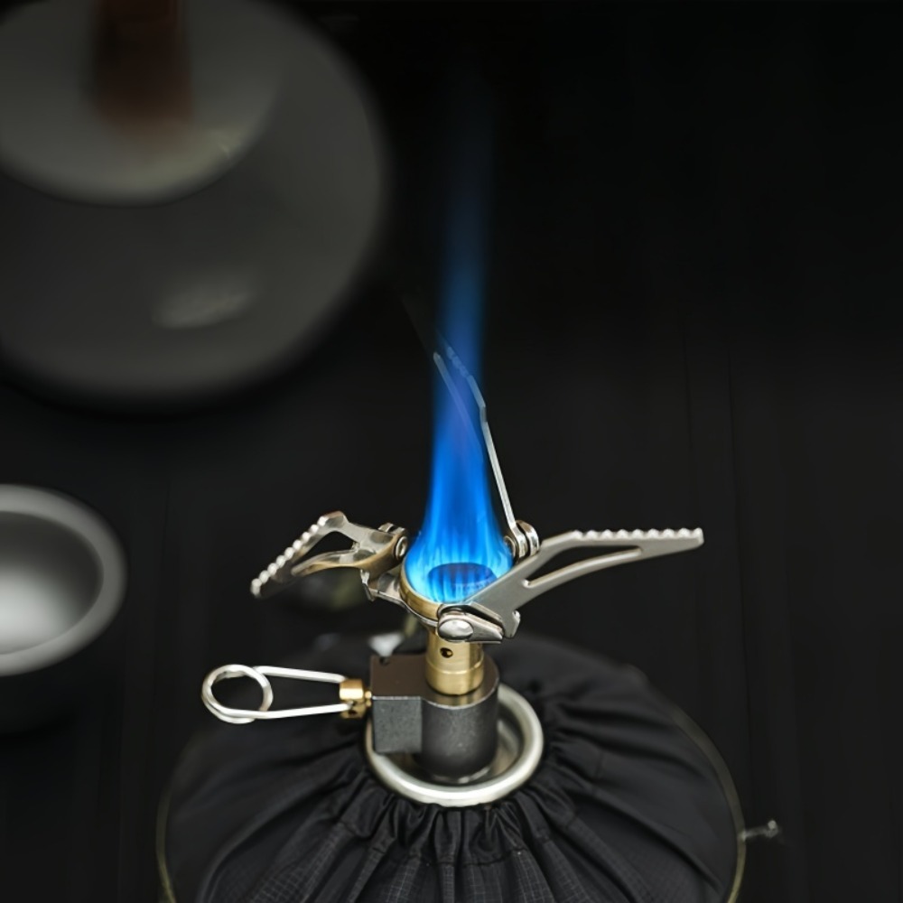 เตาพกพาแบบพับได้ 3000W ทำจากอล - Camping Cooking Gas Stove Portable Tool บทวิจารณ์และราคา