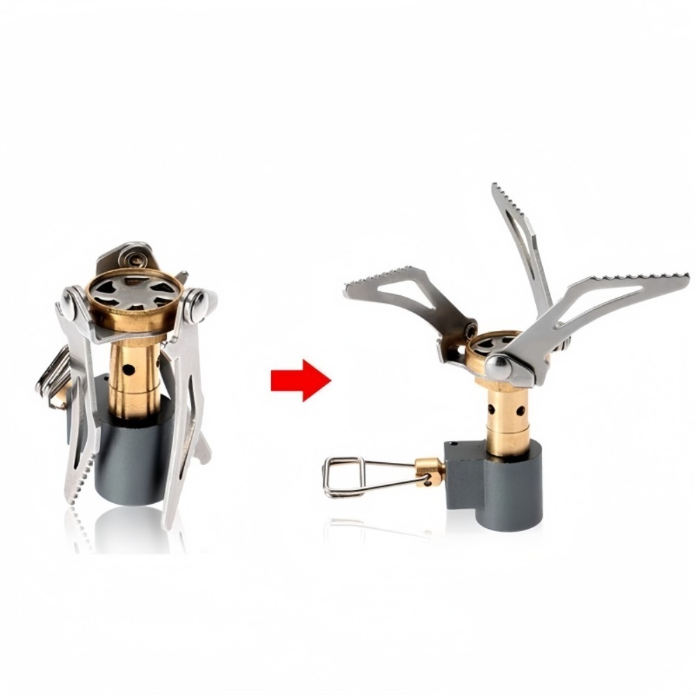เตาพกพาแบบพับได้ 3000W ทำจากอล - Camping Cooking Gas Stove Portable Tool บทวิจารณ์และราคา