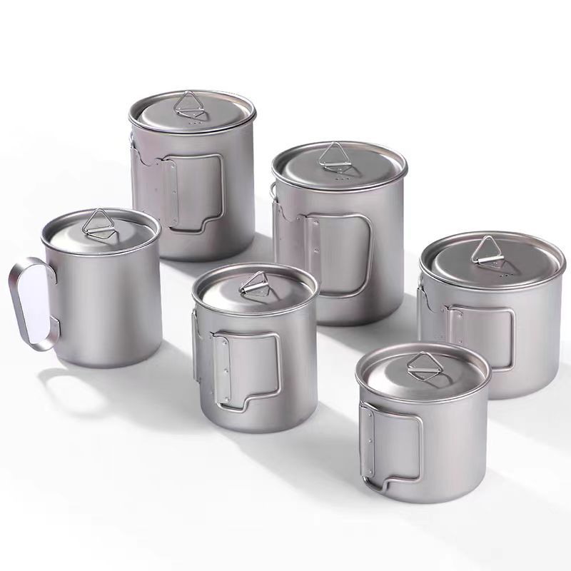 หม้อไทเทเนียมกลางแจ้งน้ําหนักเ - Mess Kit Titanium บทวิจารณ์และราคา