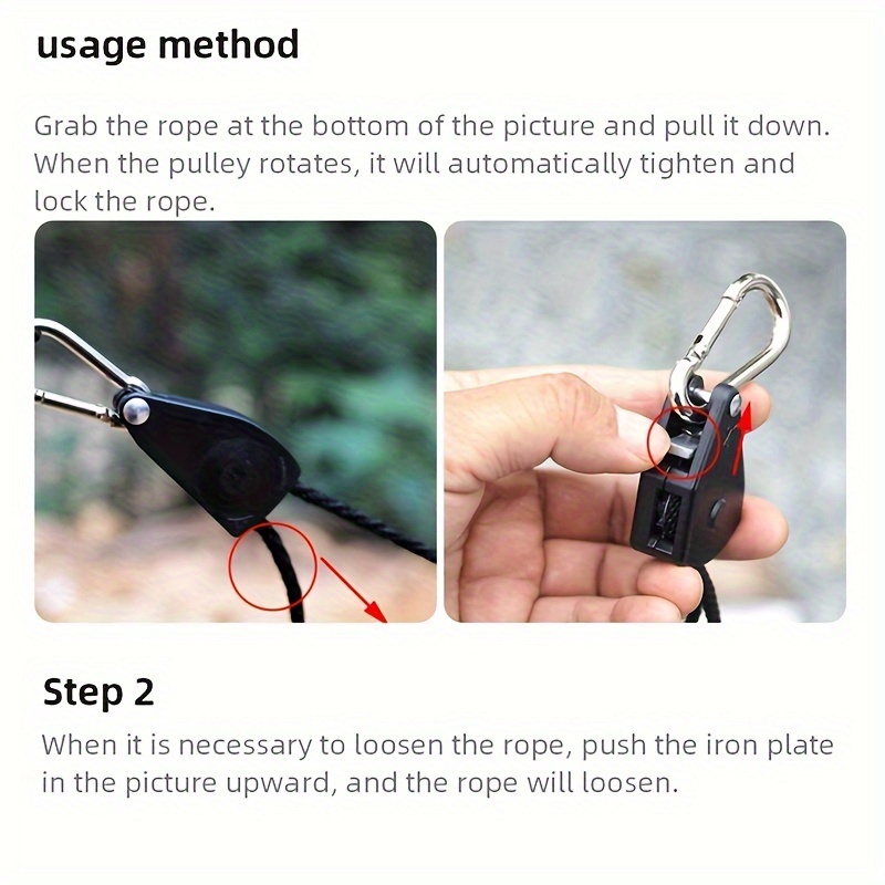 เชือกผูกเต็นท์แคมป์ปิ้งขนาด 4  - Camping Cooking Hanger บทวิจารณ์และราคา